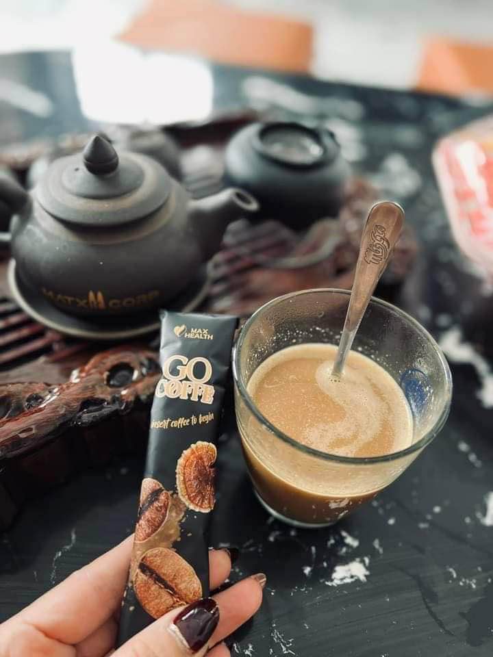 Cafe giảm Cân Go Coffe Max Health Xóa Mã Hộp Lớn 12 Gói