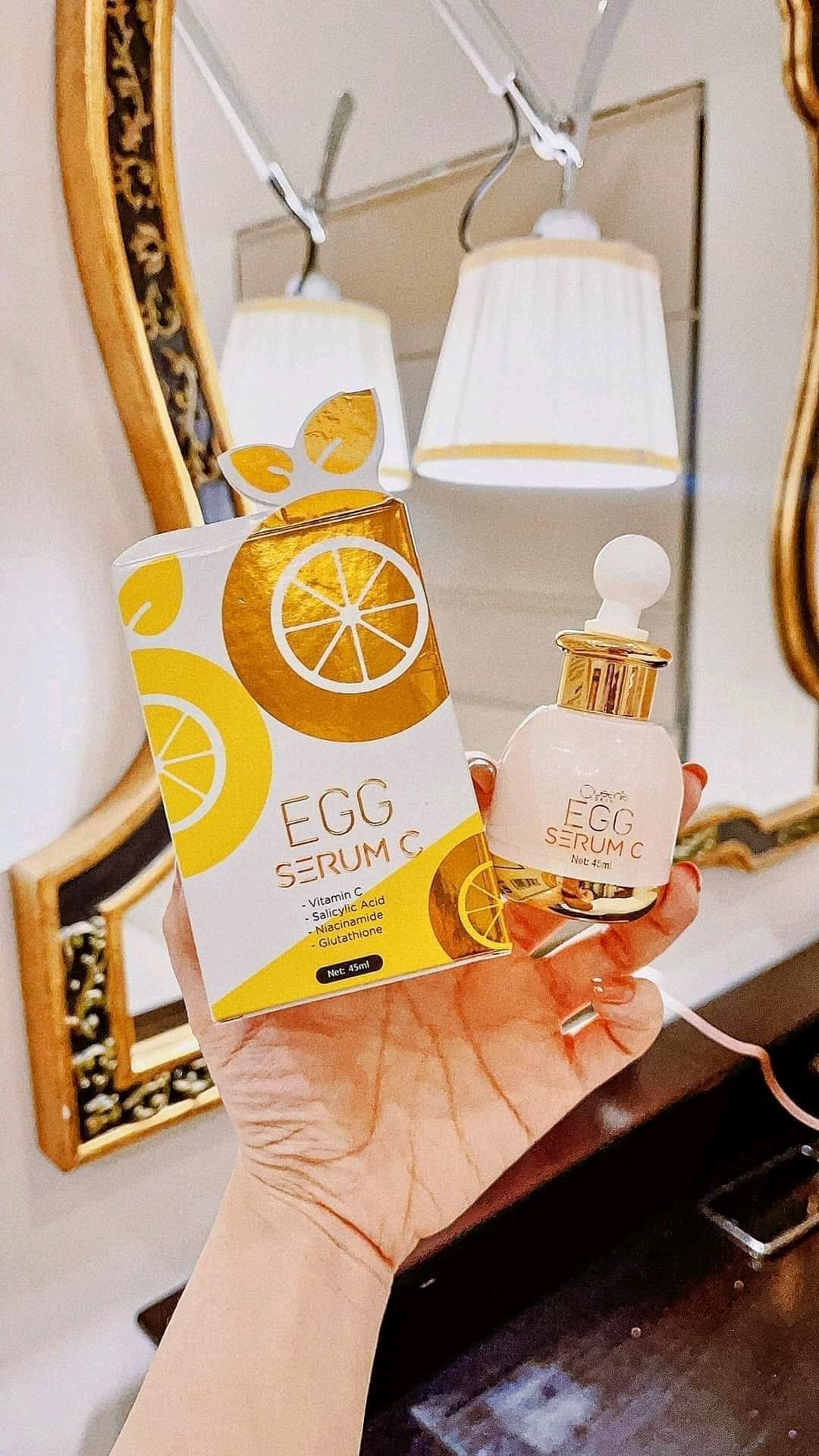 Serum Vitamin C trắng da mờ thâm Queenie Skin Egg Vita C