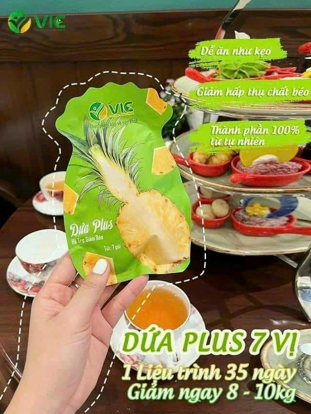 Kẹo Dứa Giảm Cân VIC Plus 7 Viên