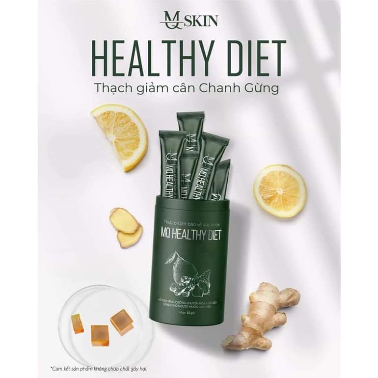 Thạch Giảm Cân Chanh Gừng MQ Skin Healthy Diet
