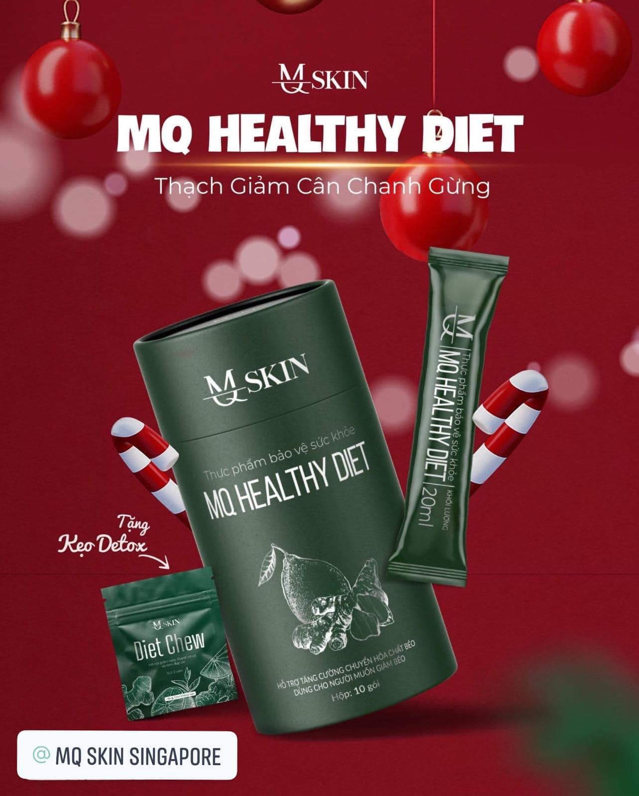 Thạch Giảm Cân Chanh Gừng MQ Skin Healthy Diet