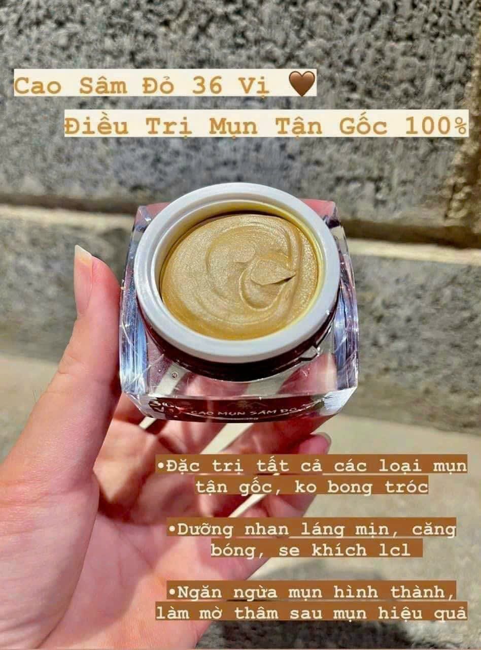 Cao Mụn Sâm Đỏ 36 Vị MeeA Organic Loại Lớn 15g