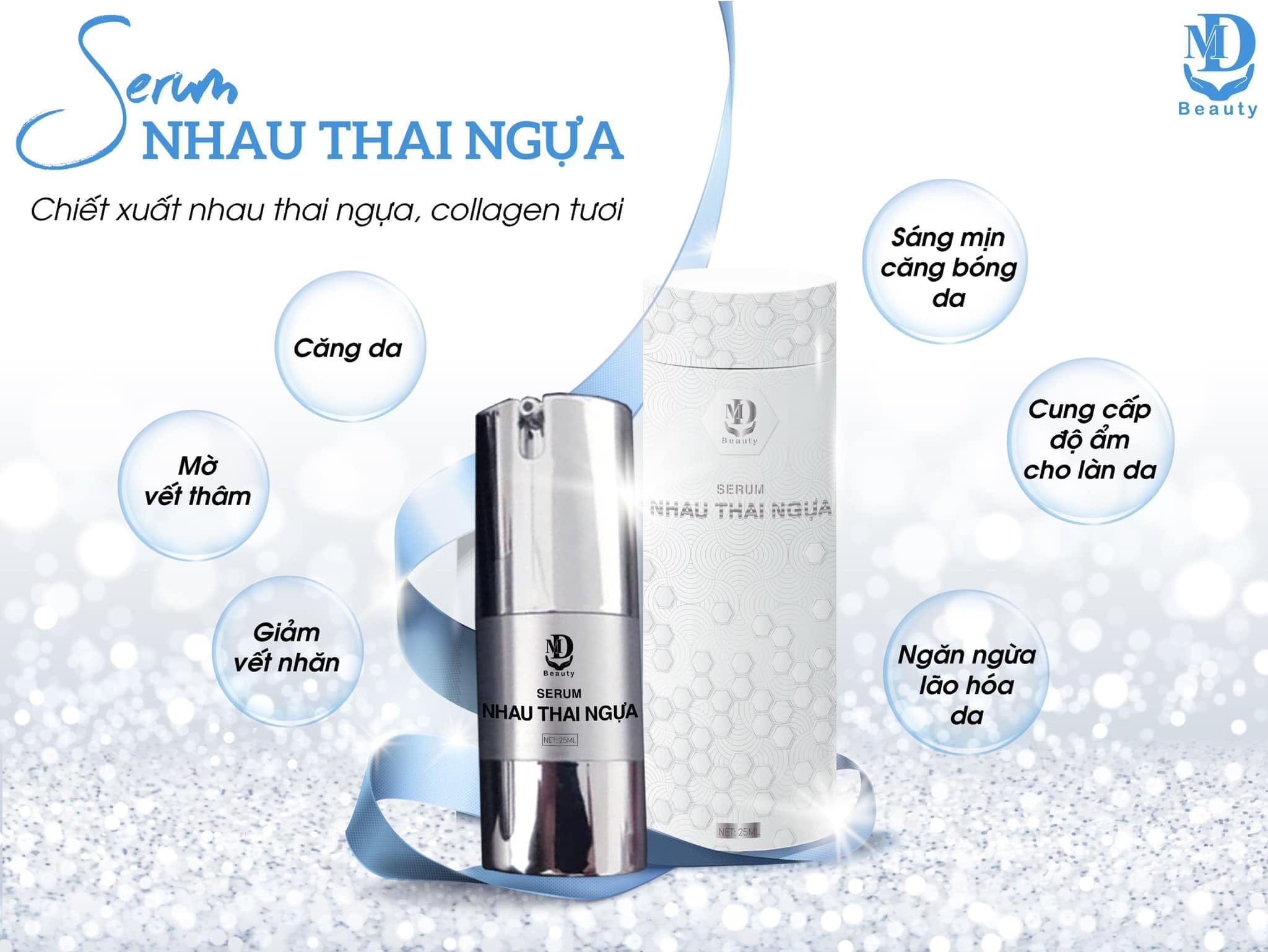 Serum Nhau Thai Ngựa MD Beauty  Mê chữ Ê kéo dài các nàng ơi