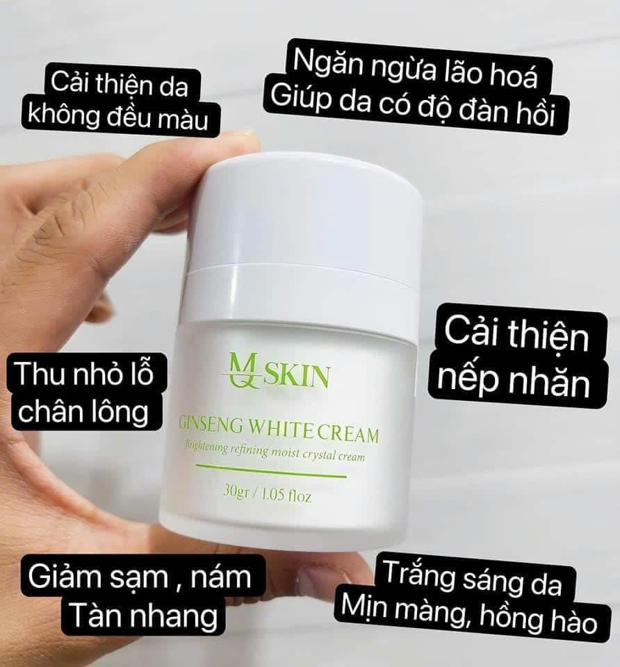 Kem Face Nhân Sâm MQ Skin tự tin với làn da không tuổi