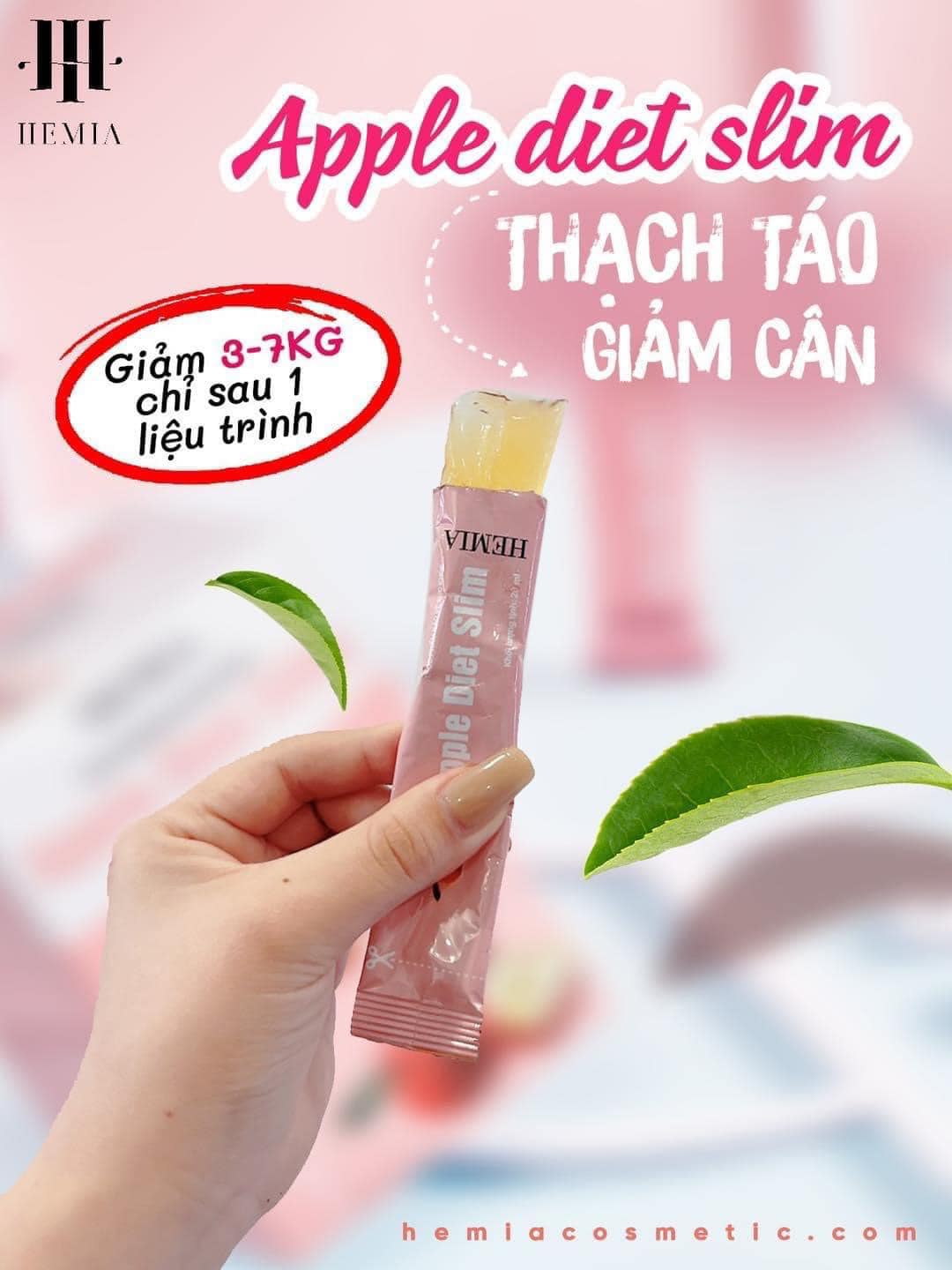 Giải pháp kiểm soát cân nặng thông minh Thạch Táo Giảm Cân Hemia