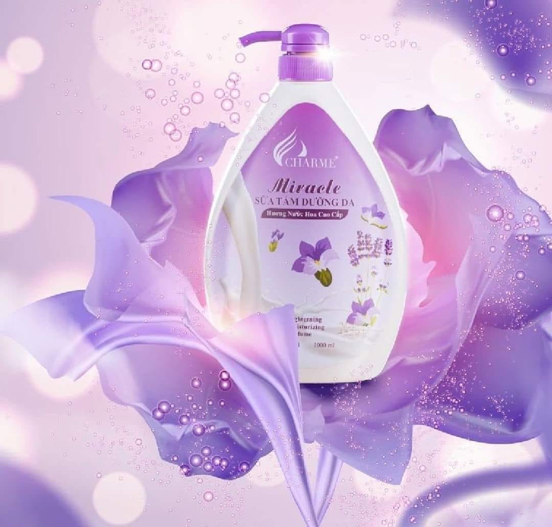 Sữa Tắm Nước Hoa Charme Miracle 1000ml Hương Lavender