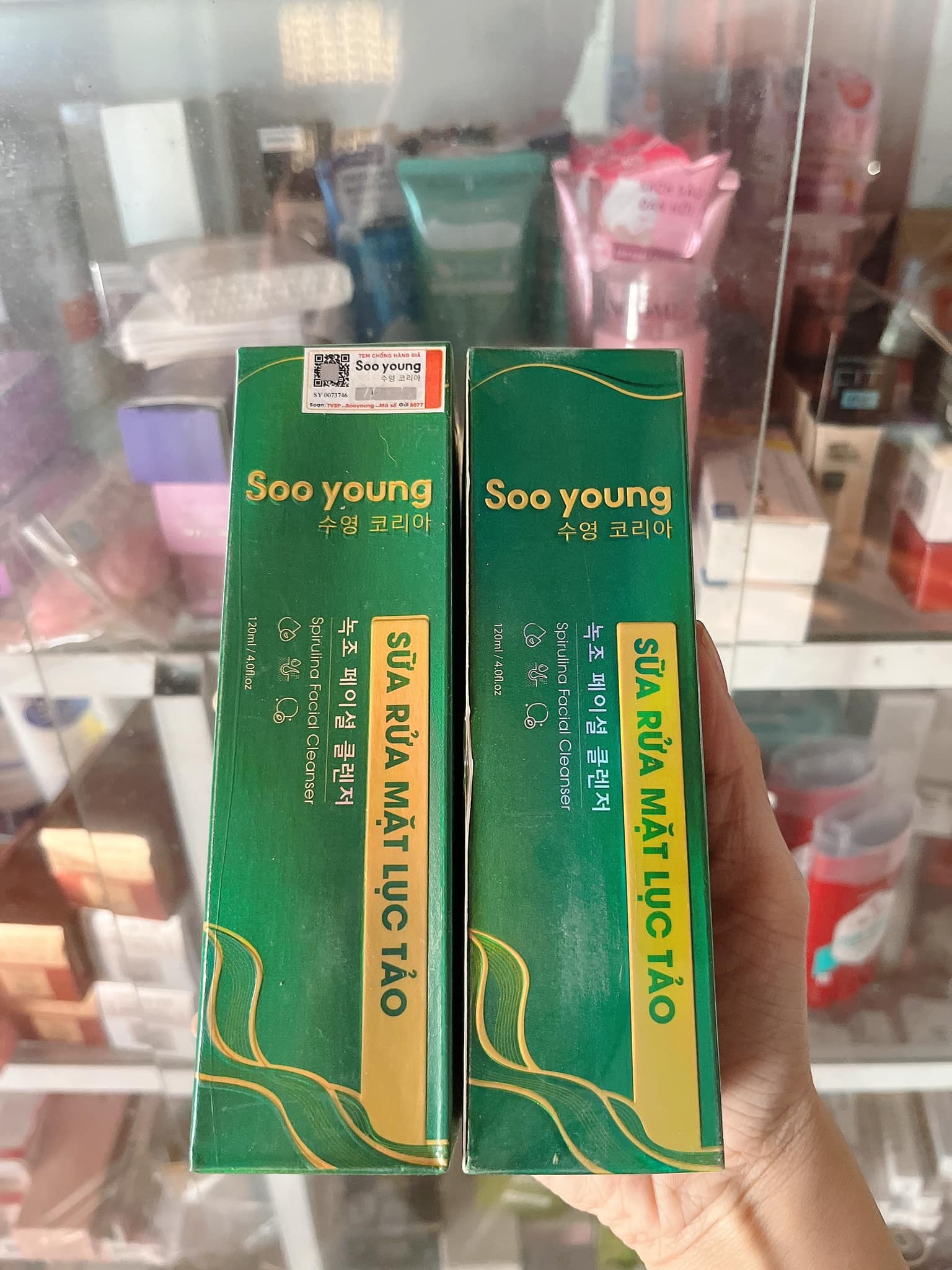 Sữa Rửa Mặt Lục Tảo Soo Young làm sạch mọi loại da