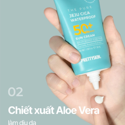 Kem Chống Nắng PrettySkin Kháng Nước The Pure Jeju Cica Waterproof