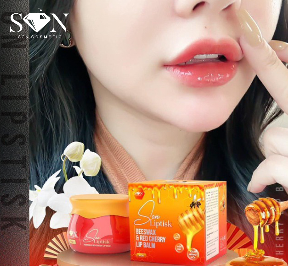 Combo Son Dưỡng Sáp Ong Kích Hồng Môi Lipstick Son Cosmetic