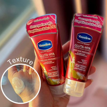 Sữa Dưỡng Thể Vaseline 70x Màu Đỏ Gluta Hya Serum Burst Lotion Pro Age Restore Thái Lan