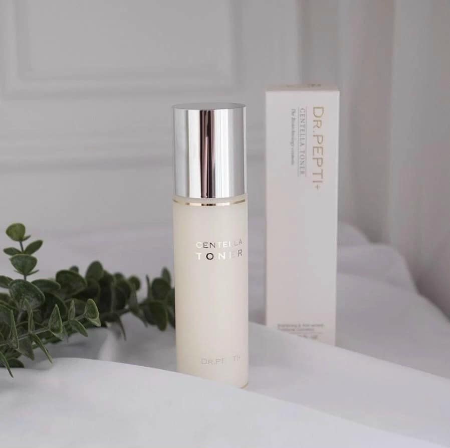 Nước hoa hồng Dr.Pepti  Centella Toner sẽ làm chậm các quá trình lão hóa da