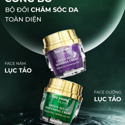 Combo Face Ngày Lục Tảo Soo Young Mini + Face Đêm Lục Tảo Soo Young Mini -