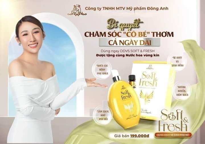 Dung Dịch Vệ Sinh Phụ Nữ Soft Fresh Mỹ Phẩm Đông Anh Collagen X3