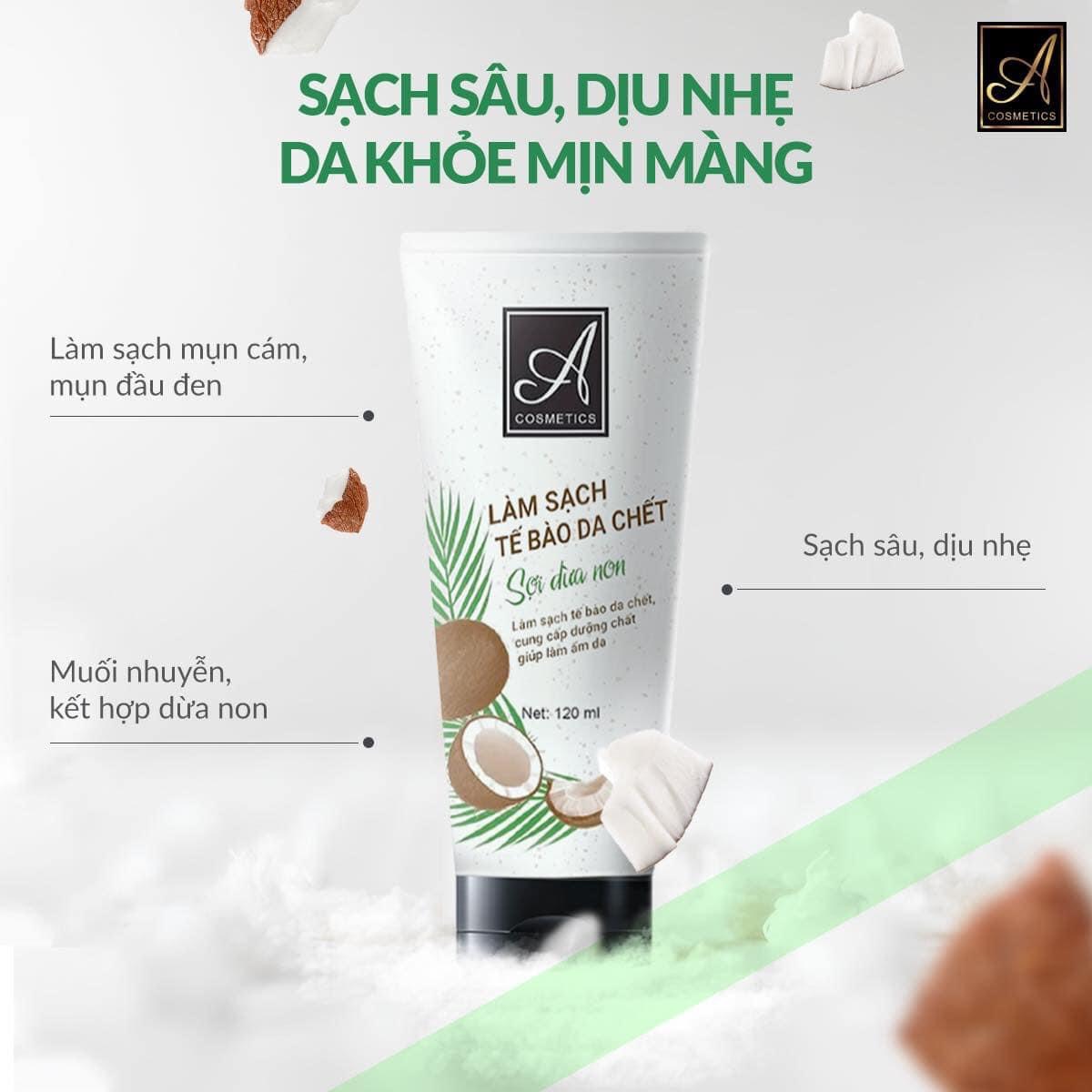 Khám Phá Bí Mật Làn Da Mịn Màng với Tẩy Da Chết Face Sợi Dừa Non