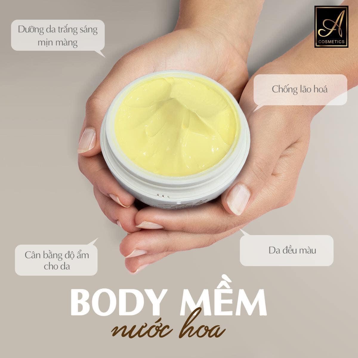 Body Mềm dưỡng trắng da an toàn sáng da