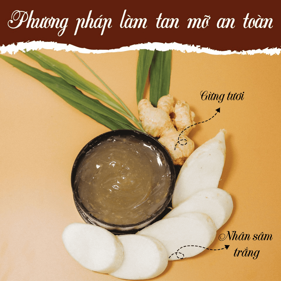 Xóa nọng cằm, thon gọn mặt - chỉ sau 1 liệu trình với Cao gừng