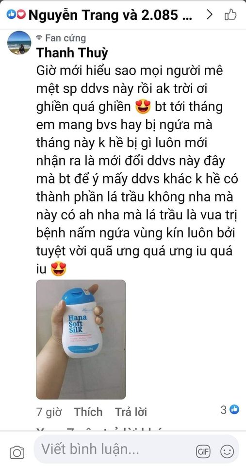 Hana soft & silk - trăm mùi nước hoa không bằng 1 giọt thơm của em ấy!
