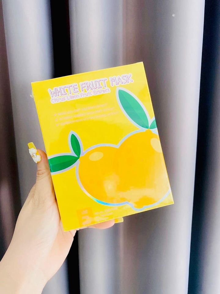 Lemon White Fruit Mask  dưỡng trắng da trong lần đầu tiên sử dụng