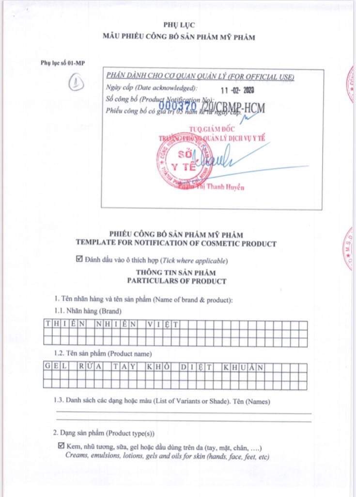 Sỉ nước rửa tay khô sát trùng diệt khuẩn 24h Thiên Nhiên Việt - Nước rửa tay khô diệt khuẩn 99,99%